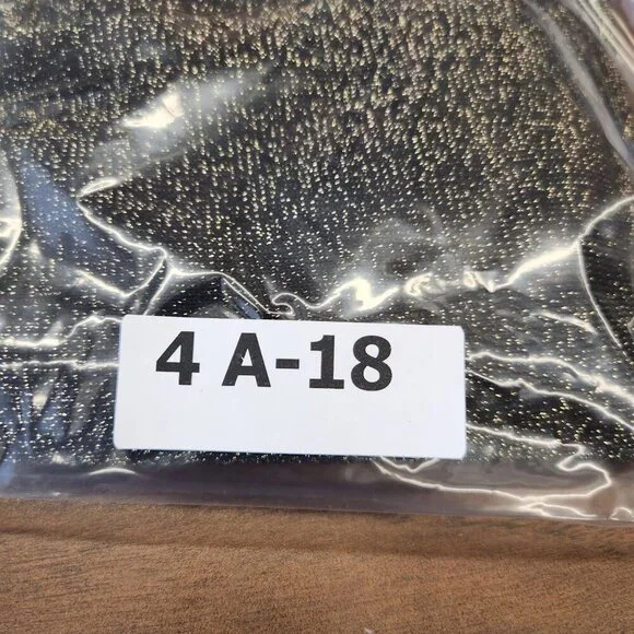 Michael Kors Top Pullover Sweater Medium Shimmer Gold Black Metallic Long Sleeve - Picture 11 of 11